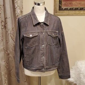 Mecca Long Sleeve Denim Pockets Jean Jacket